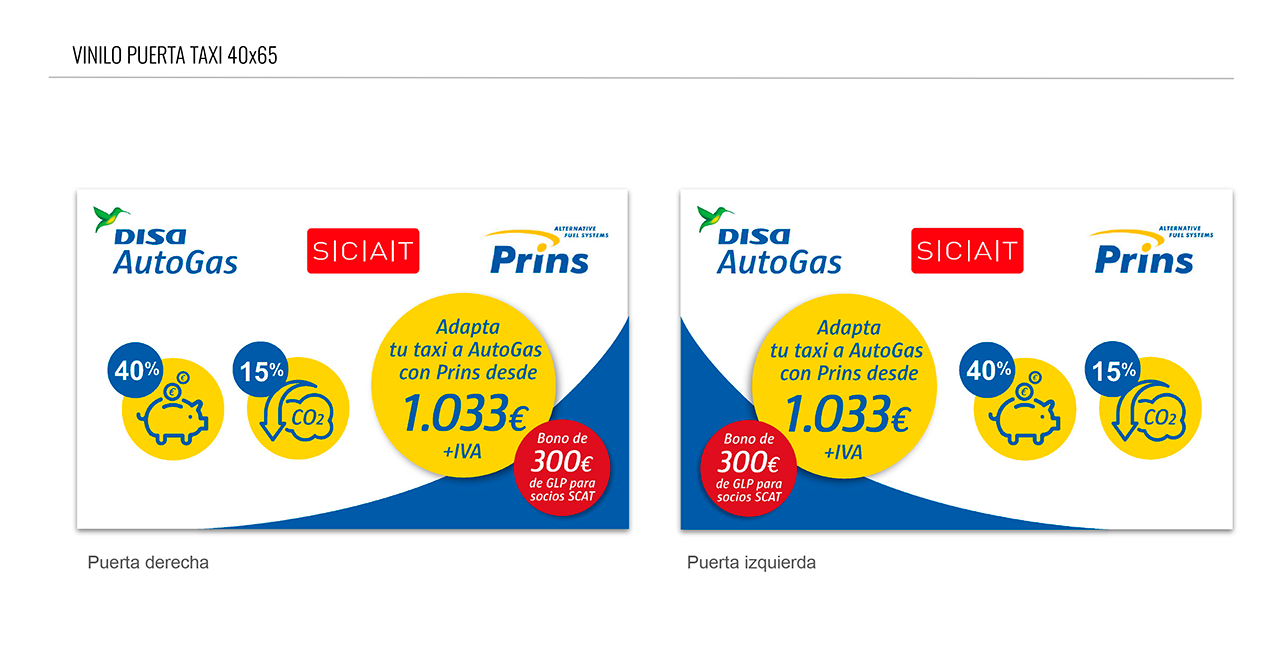 DISA Transformación AutoGas Taxis SCAT